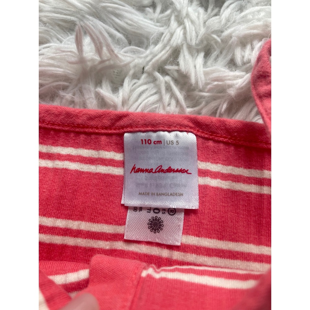 Hanna Andersson Ribbed Striped Henley Tank Top - Picture 2 of 4